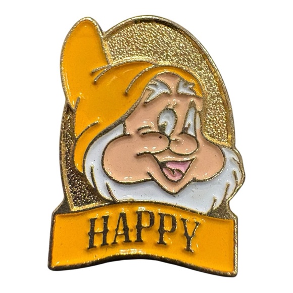 Disney VTG Snow White & Seven Dwarfs Full Pin Set Taiwan Enamel 8-Piece J12 - Picture 8 of 12